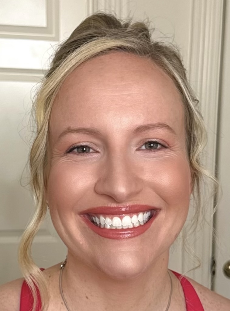After soft natural makeup